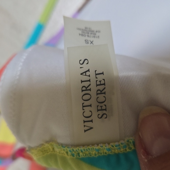 Victoria's Secret Colorful Striped Tie Bikini Top - Picture 4 of 7